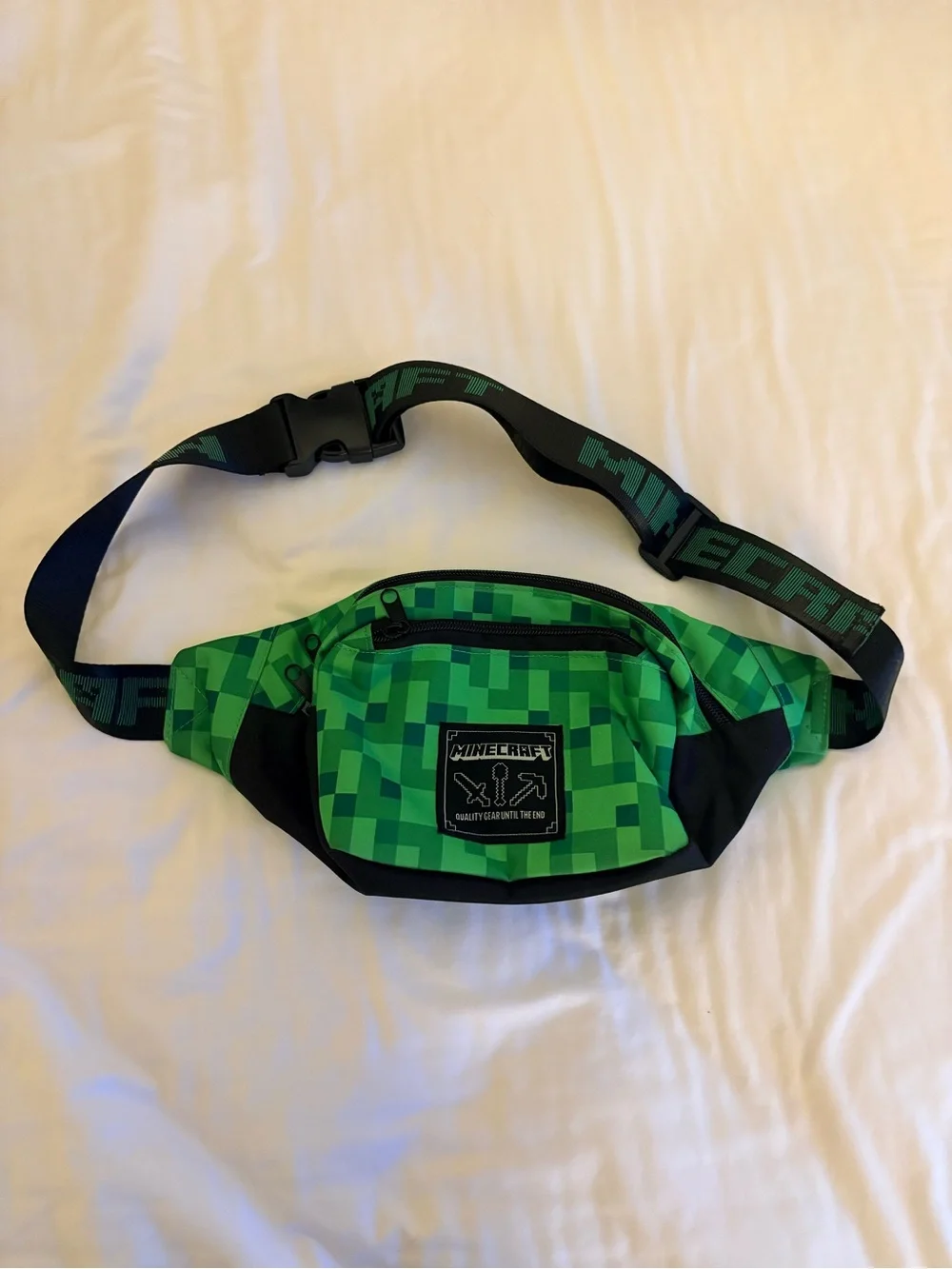 Minecraft Pixel Print Fanny Pack - Green